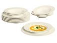 TAFELSET 6PERS : PLAT+DIEP